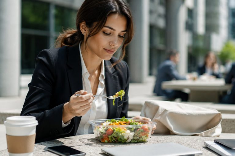 Come organizzare una pausa pranzo sana quando si lavora fuori casa